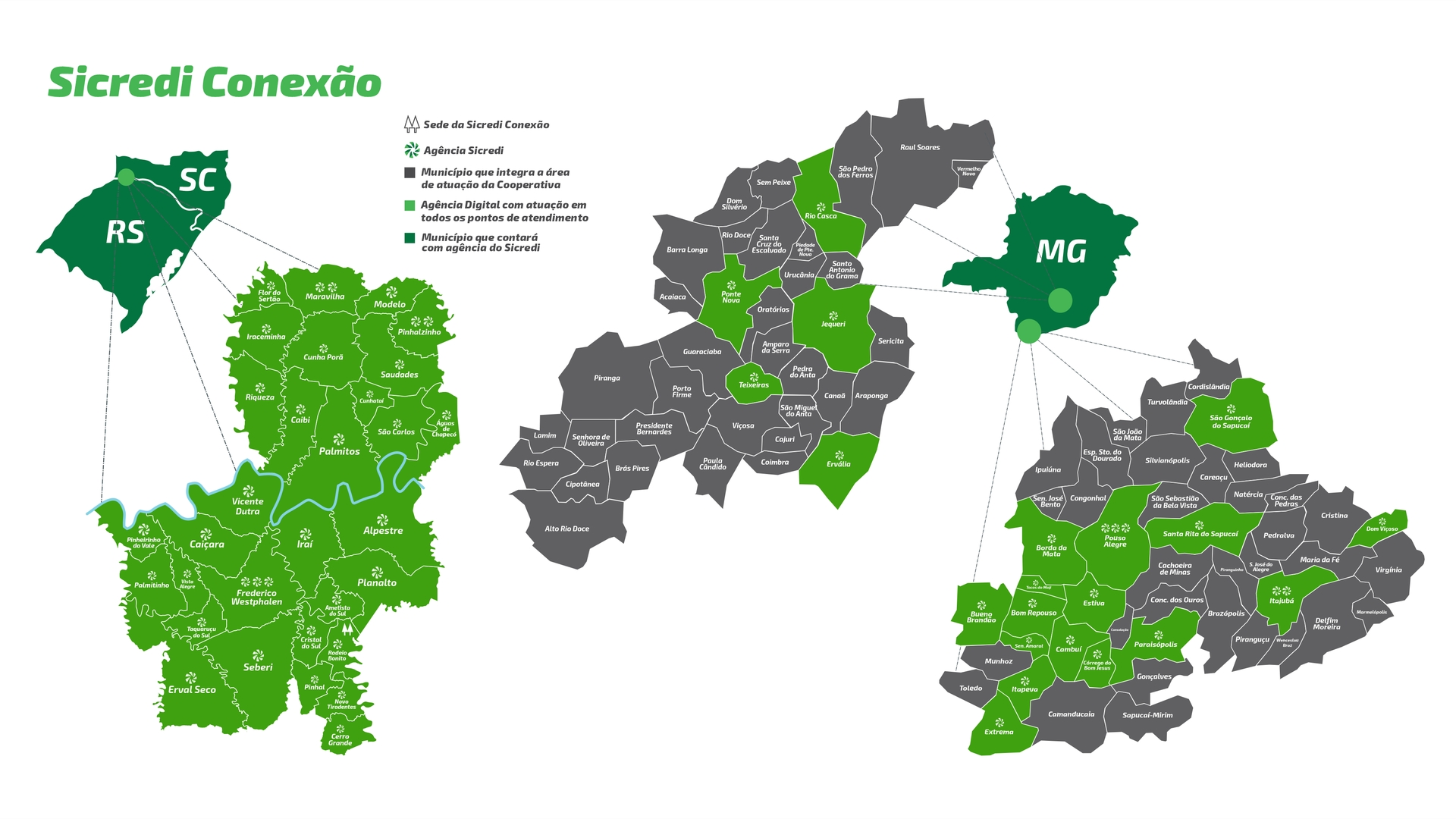 Mapa da área de atuação