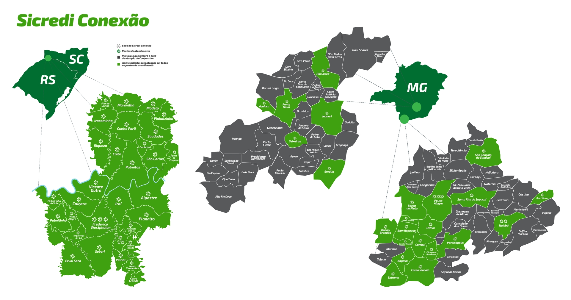 Mapa da área de atuação